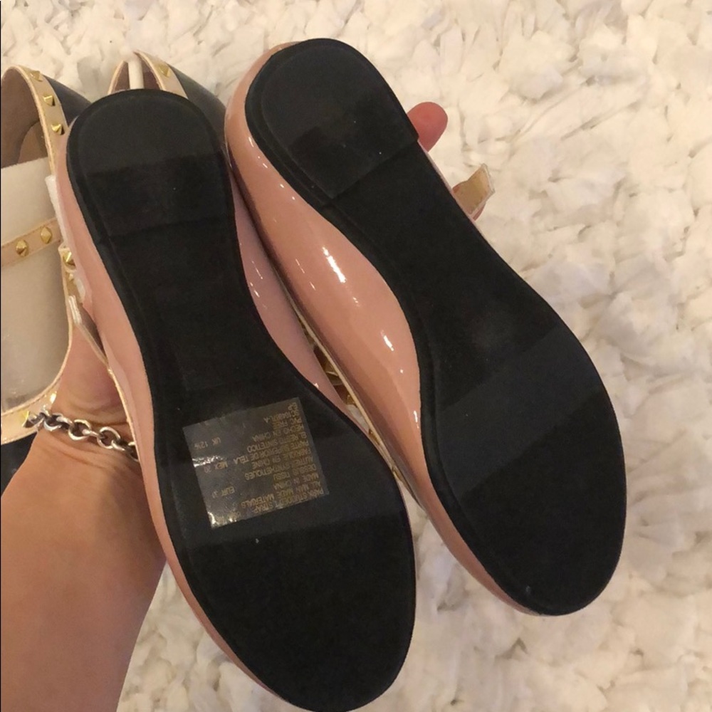 Ivanka Trump T-Strap Studded Flats - Picture 4 of 5